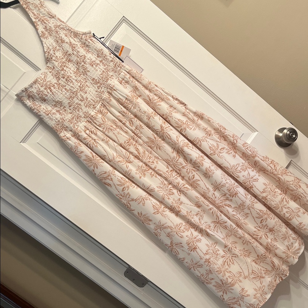 Floral 1.State smocked one shoulder Midi Dress-NWT-size S